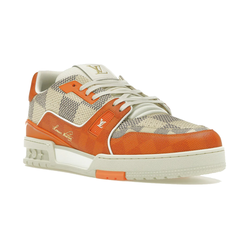 Louis Vuitton LV Trainer Damier White Orange