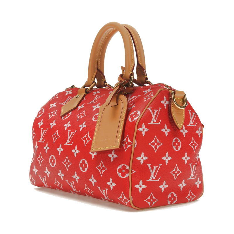 Louis Vuitton Speedy P9 Bandoulière 25 Monogram Leather Red