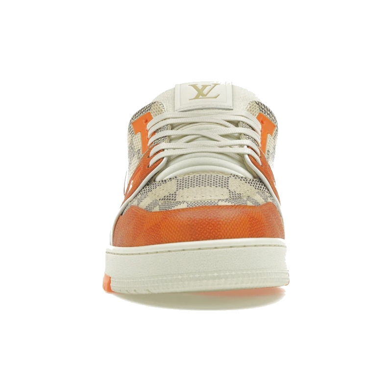 Louis Vuitton LV Trainer Damier White Orange