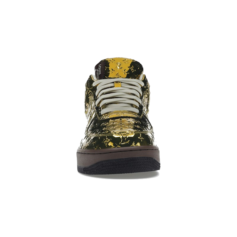 Louis Vuitton Nike Air Force 1 Low By Virgil Abloh Metallic Gold
