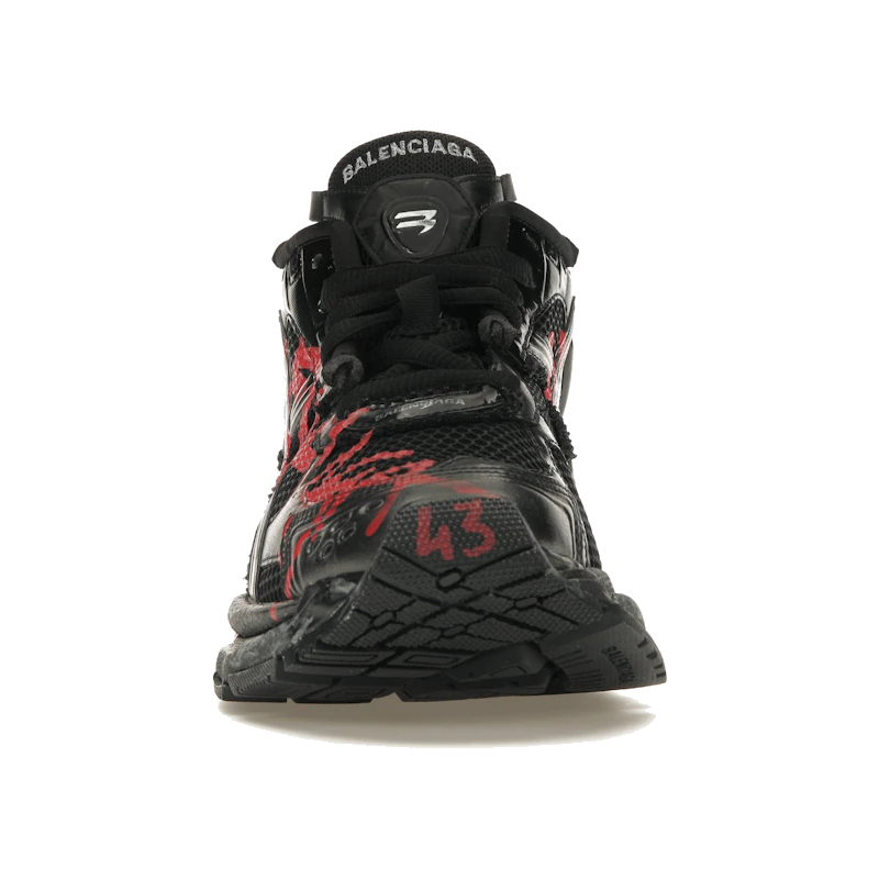 Balenciaga Runner Graffiti Black Red