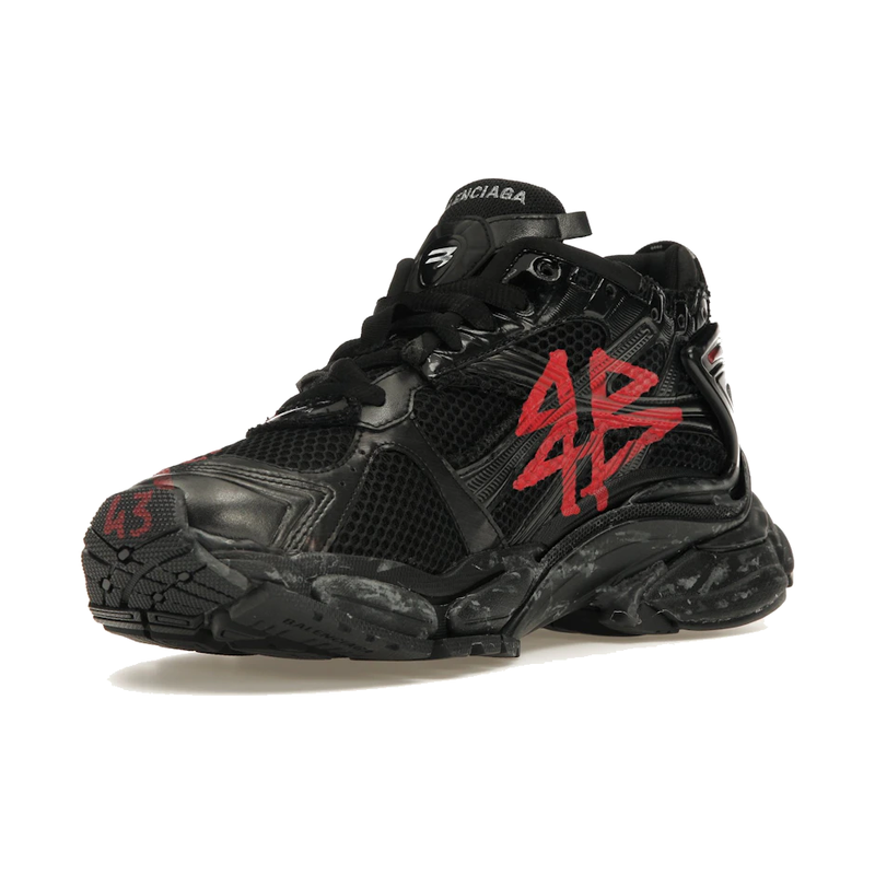 Balenciaga Runner Graffiti Black Red