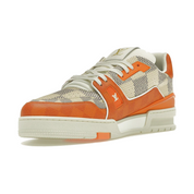 Louis Vuitton LV Trainer Damier White Orange
