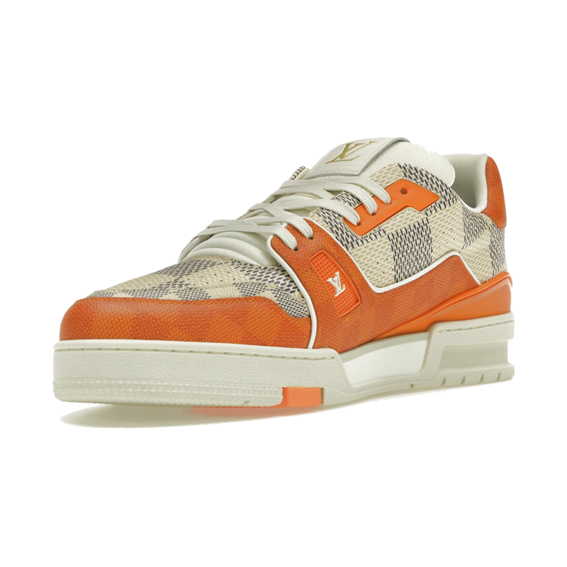 Louis Vuitton LV Trainer Damier White Orange