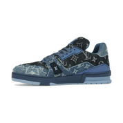 Louis Vuitton LV Trainer Blue Patchwork Monogram Denim
