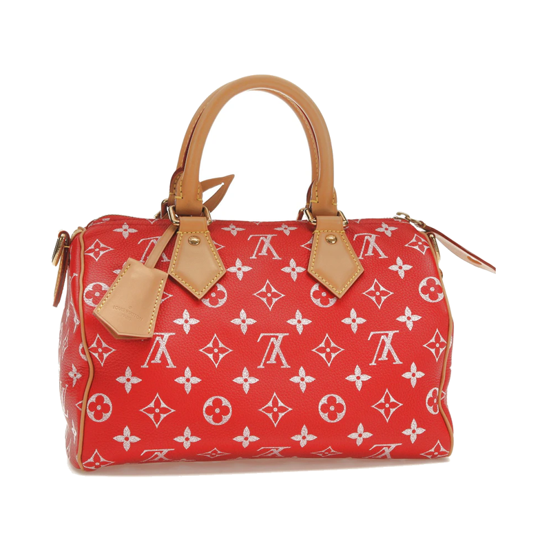 Louis Vuitton Speedy P9 Bandoulière 25 Monogram Leather Red