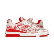 Louis Vuitton LV Trainer Graffiti White Red