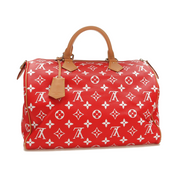 Louis Vuitton Speedy P9 Bandoulière 40 Monogram Leather Red
