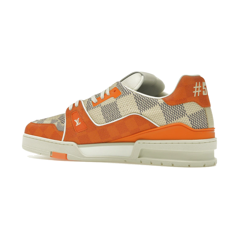 Louis Vuitton LV Trainer Damier White Orange
