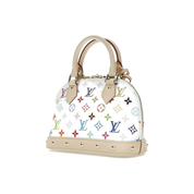 Louis Vuitton x Takashi Murakami Alma BB White Multicolored