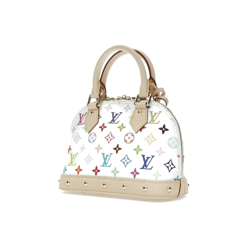 Louis Vuitton x Takashi Murakami Alma BB White Multicolored