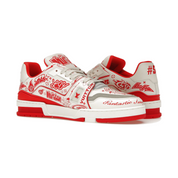 Louis Vuitton LV Trainer Graffiti White Red