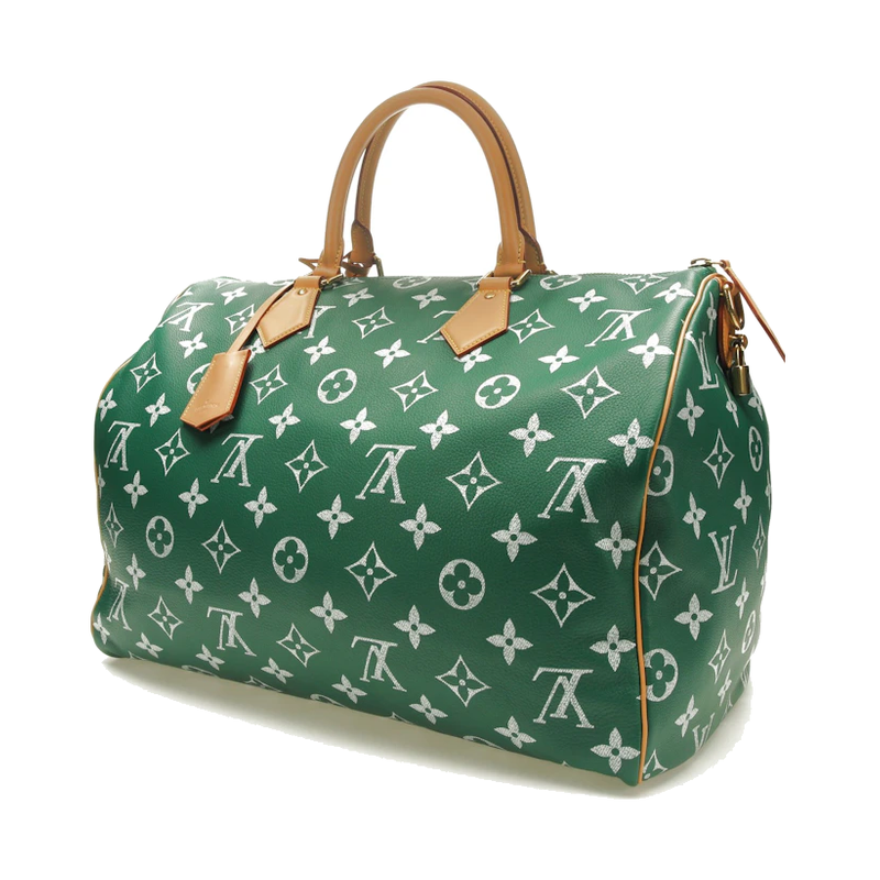 Louis Vuitton Speedy P9 Bandoulière 50 Monogram Leather Green