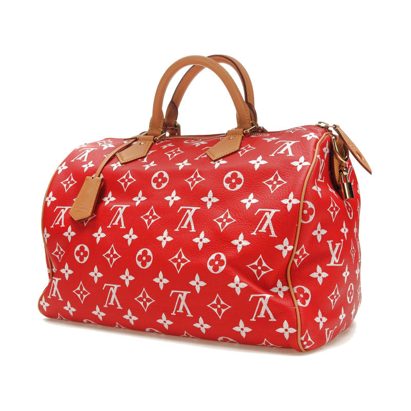 Louis Vuitton Speedy P9 Bandoulière 40 Monogram Leather Red