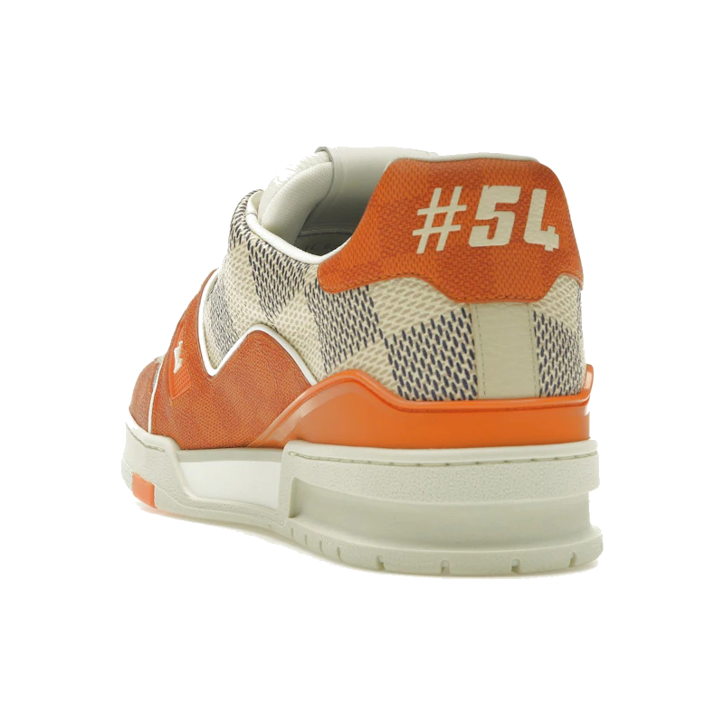 Louis Vuitton LV Trainer Damier White Orange