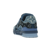 Louis Vuitton LV Trainer Blue Patchwork Monogram Denim