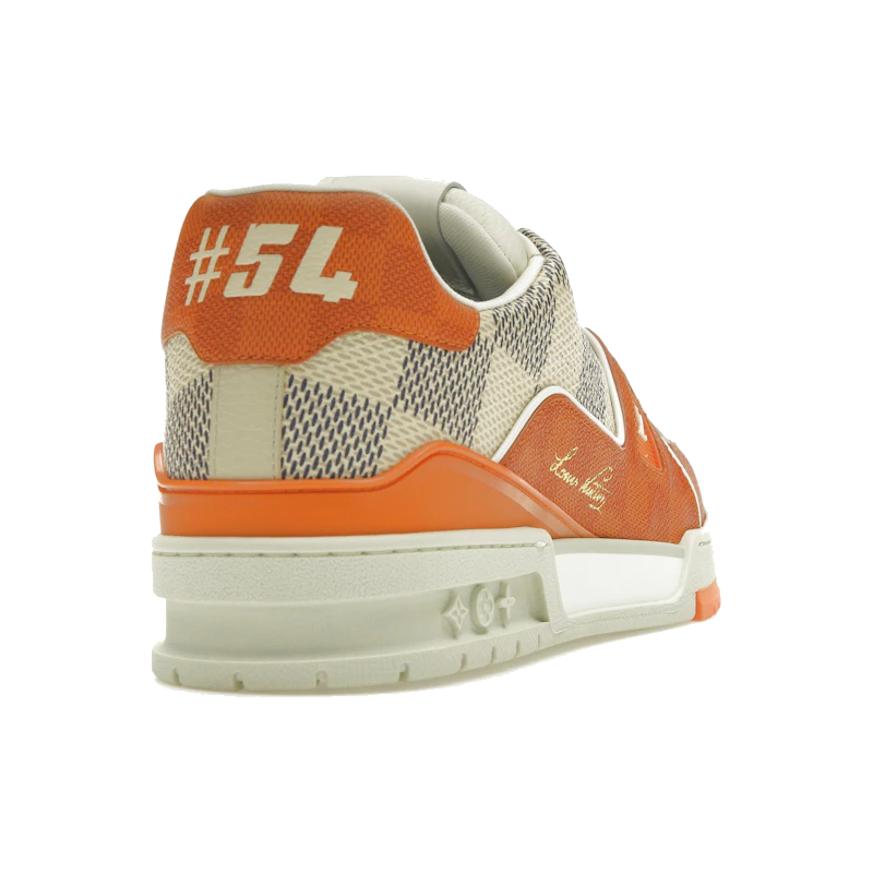 Louis Vuitton LV Trainer Damier White Orange