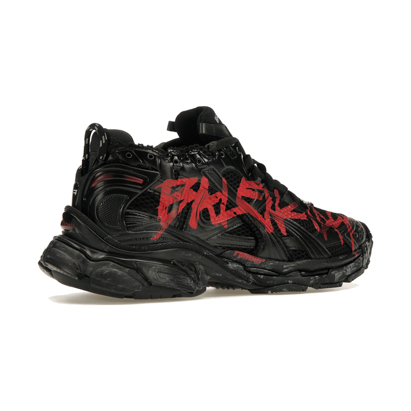 Balenciaga Runner Graffiti Black Red