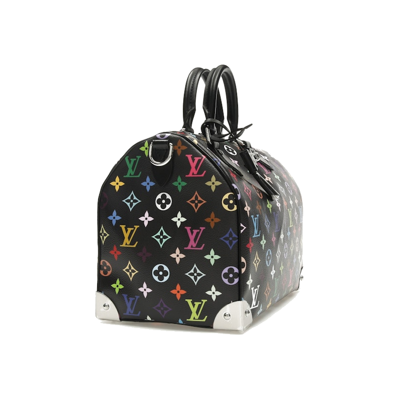 Louis Vuitton x Takashi Murakami Speedy Soft 30 Black Multicolored