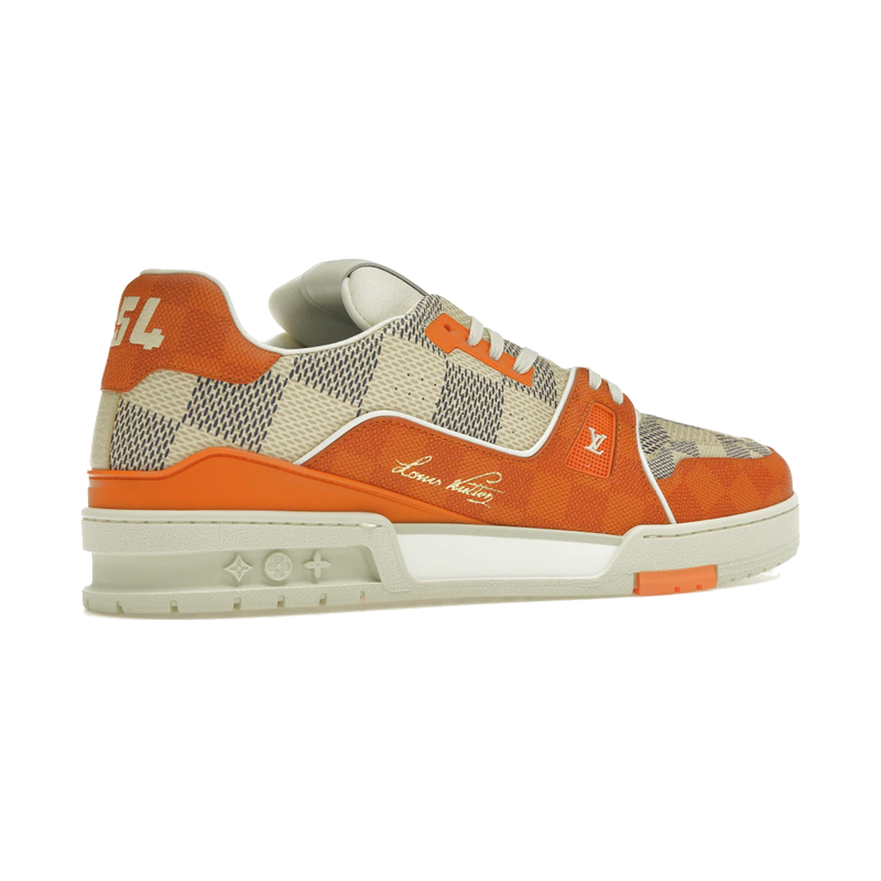 Louis Vuitton LV Trainer Damier White Orange