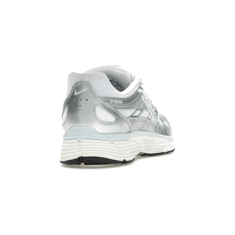 Nike P-6000 White Blue Tint Sail Metallic Silver