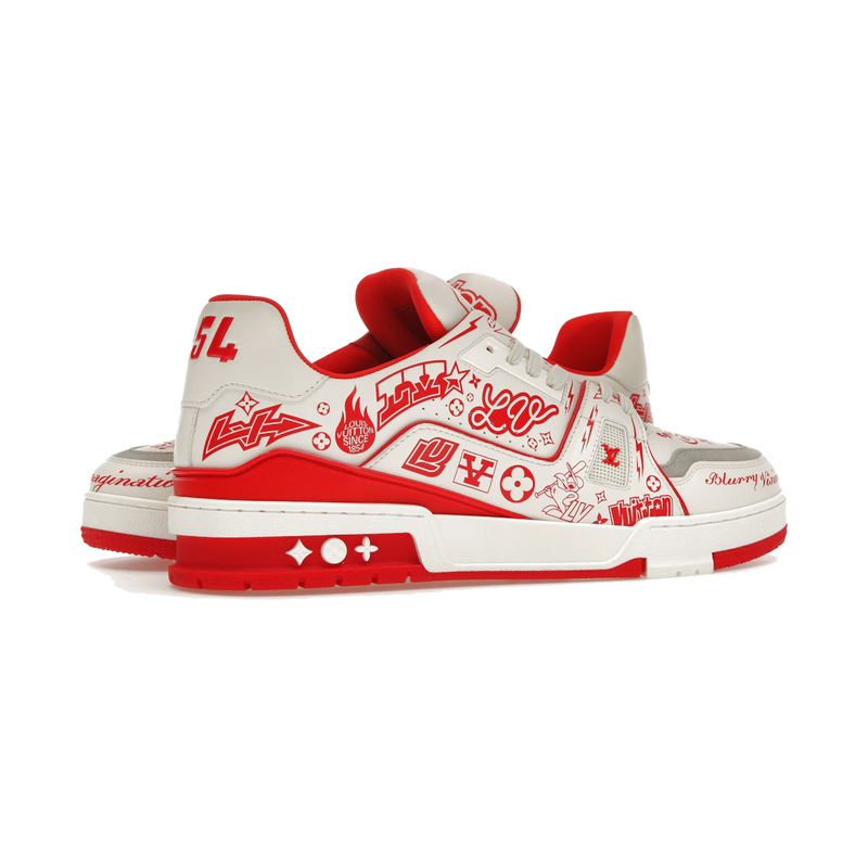 Louis Vuitton LV Trainer Graffiti White Red