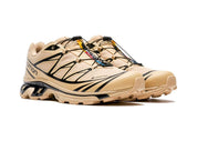 Sneakers Salomon XT-6 Gore-Tex Safari en mesh technique imperméable avec Contagrip et Agile Chassis System.