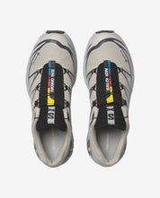 Sneakers Salomon XT-6 Gore-Tex Silver Cloud Black en mesh technique imperméable avec Agile Chassis System et semelle Contagrip premium.