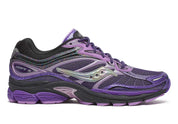 saucony progrid 9 violet et noir confortable vue de coté extérieur 