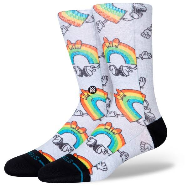 Chaussettes Stance Vibeon en coton avec design graphique et renforts talon et orteils confortables