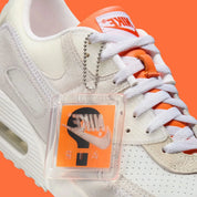 Sneakers Nike Air Max 90 size? blanches White Soft Pearl en cuir et matières premium avec unité Air visible et design iconique