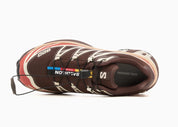 Salomon XT-6 Roasted Clay L47737500 en tons rouge argile et ocre brûlé avec empeigne textile technique, Quicklace™ et semelle trail.