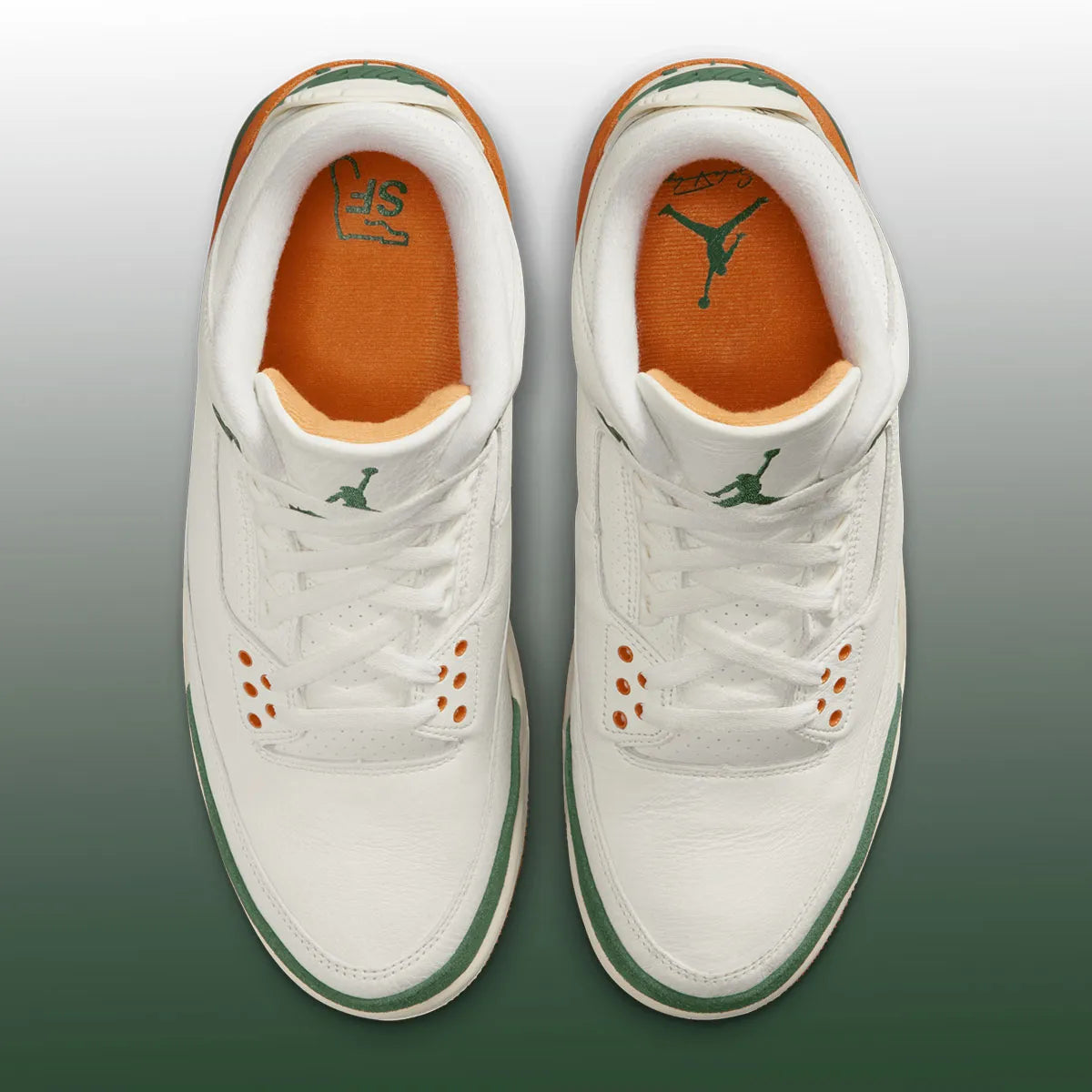 Sneaker Jordan 3 Retro SP SoleFly Miami en cuir premium avec détails elephant print et coloris inspirés de Miami.