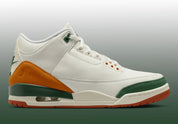 Sneaker Jordan 3 Retro SP SoleFly Miami en cuir premium avec détails elephant print et coloris inspirés de Miami.