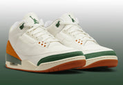 Sneaker Jordan 3 Retro SP SoleFly Miami en cuir premium avec détails elephant print et coloris inspirés de Miami.