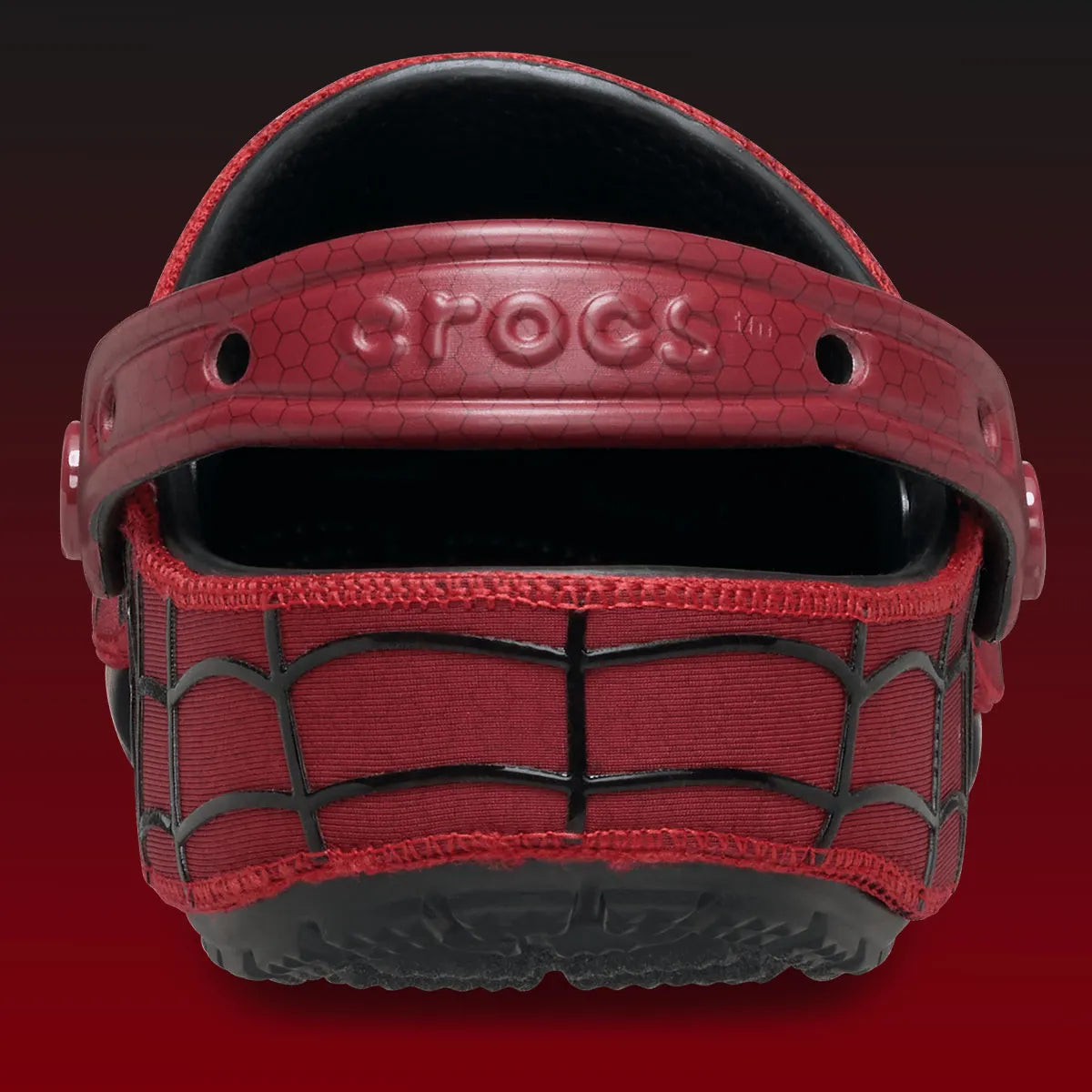 Crocs Classic Clog Marvel Spider-Man Neo inspirées de Spider-Man, avec design exclusif, bride pivotante et semelle légère en résine Croslite™.