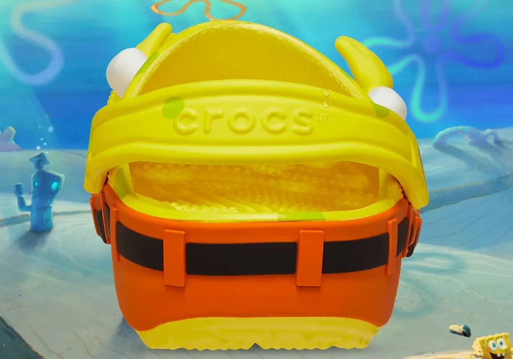 Découvrez les Crocs Classic Clog SpongeBob SquarePants, une édition spéciale inspirée de Bob l'Éponge, alliant design emblématique et confort signature Crocs.