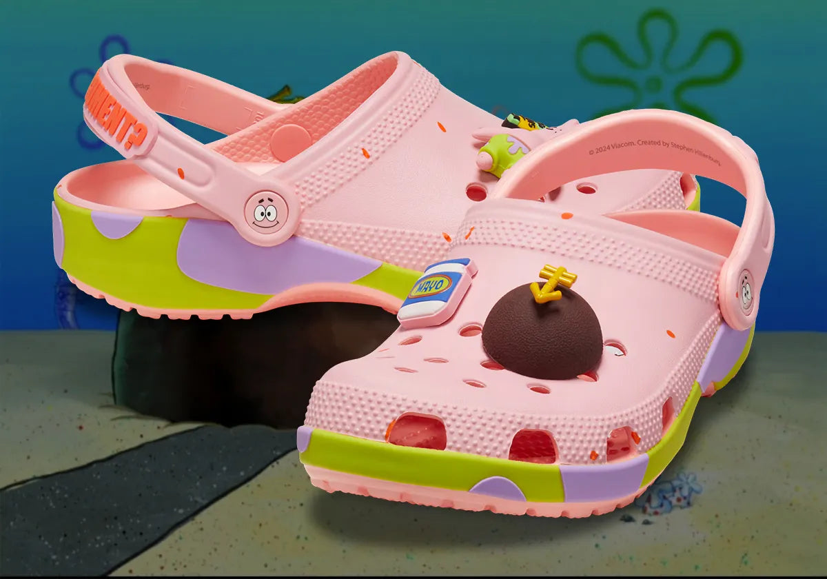 Crocs Classic Clog SpongeBob SquarePants Patrick Star inspirées de Patrick Étoile, avec design exclusif, bride pivotante et semelle légère en résine Croslite™.