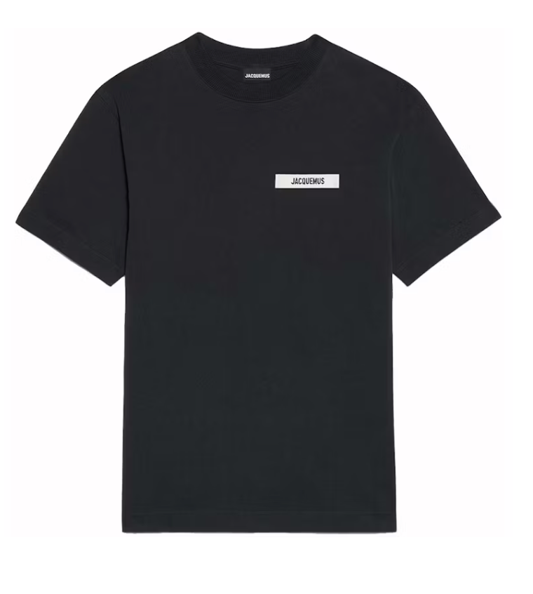 tee shirt jacquemus noir ,gros grains , oversize  