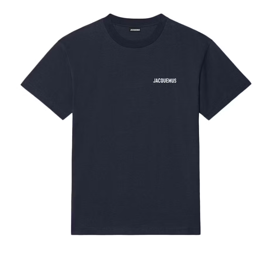 tee shirt jacquemus bleu marine basique