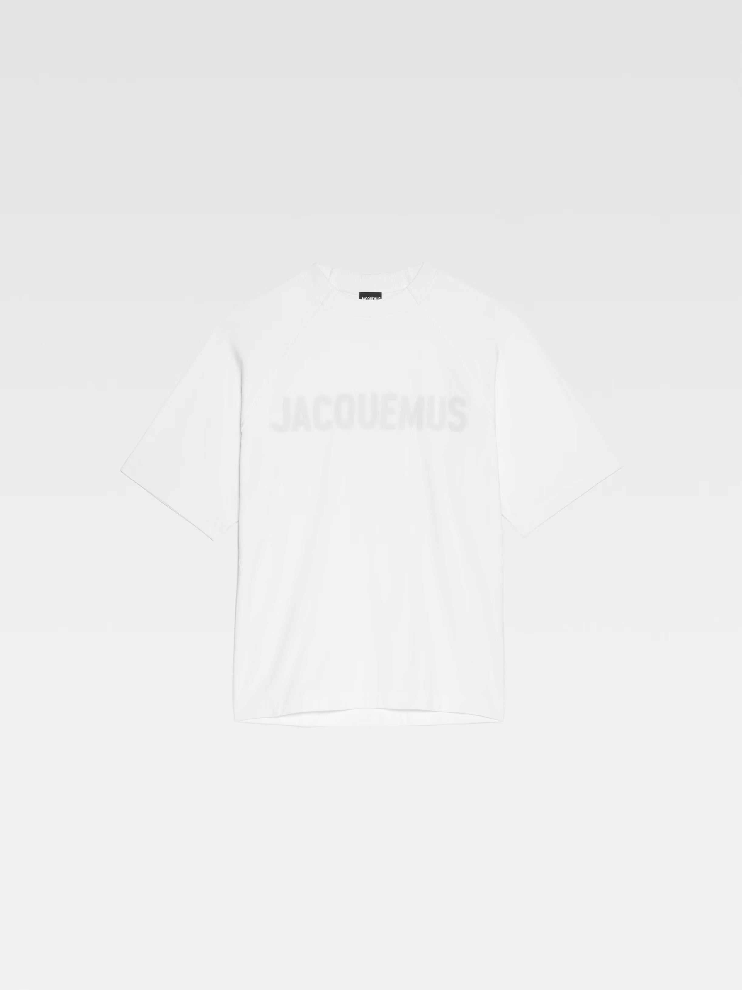 Tee-shirt JACQUEMUS Typo Blanc Logo Blanc