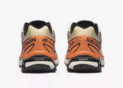 Salomon XT-6 Black Almond Dragon Fire avec tige en mesh noir, renforts synthétiques, détails Almond et Dragon Fire, technologies Quicklace, SensiFit, EnergyCell et semelle Contagrip.