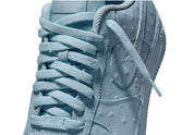 Nike Air Force 1 Low '07 Travis Scott Ice Blue en cuir effet autruche bleu clair, coloris Ice Blue et Celestine Blue.