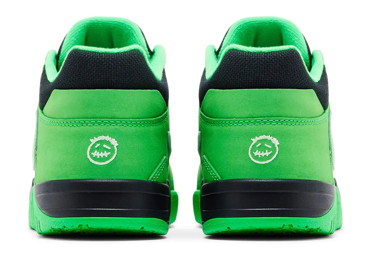 Sneaker Jordan Jumpman Jack TR Travis Scott verte Green Spark en mesh et matériaux premium avec semelle amortissante et design signature