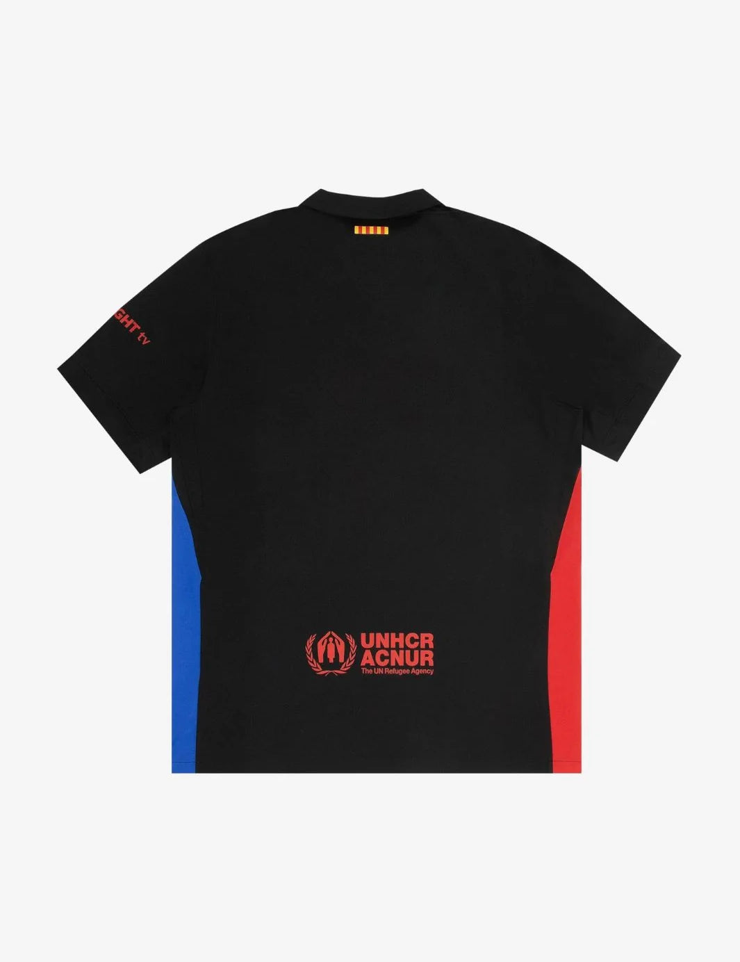25 Match Away Cactus Jack Jersey Black, maillot noir du Barça avec logo Cactus Jack et Swoosh Nike.