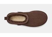 UGG Classic Ultra Mini Platform Burnt Cedar en suede brun avec intérieur UGGplush™ et semelle plateforme Treadlite.