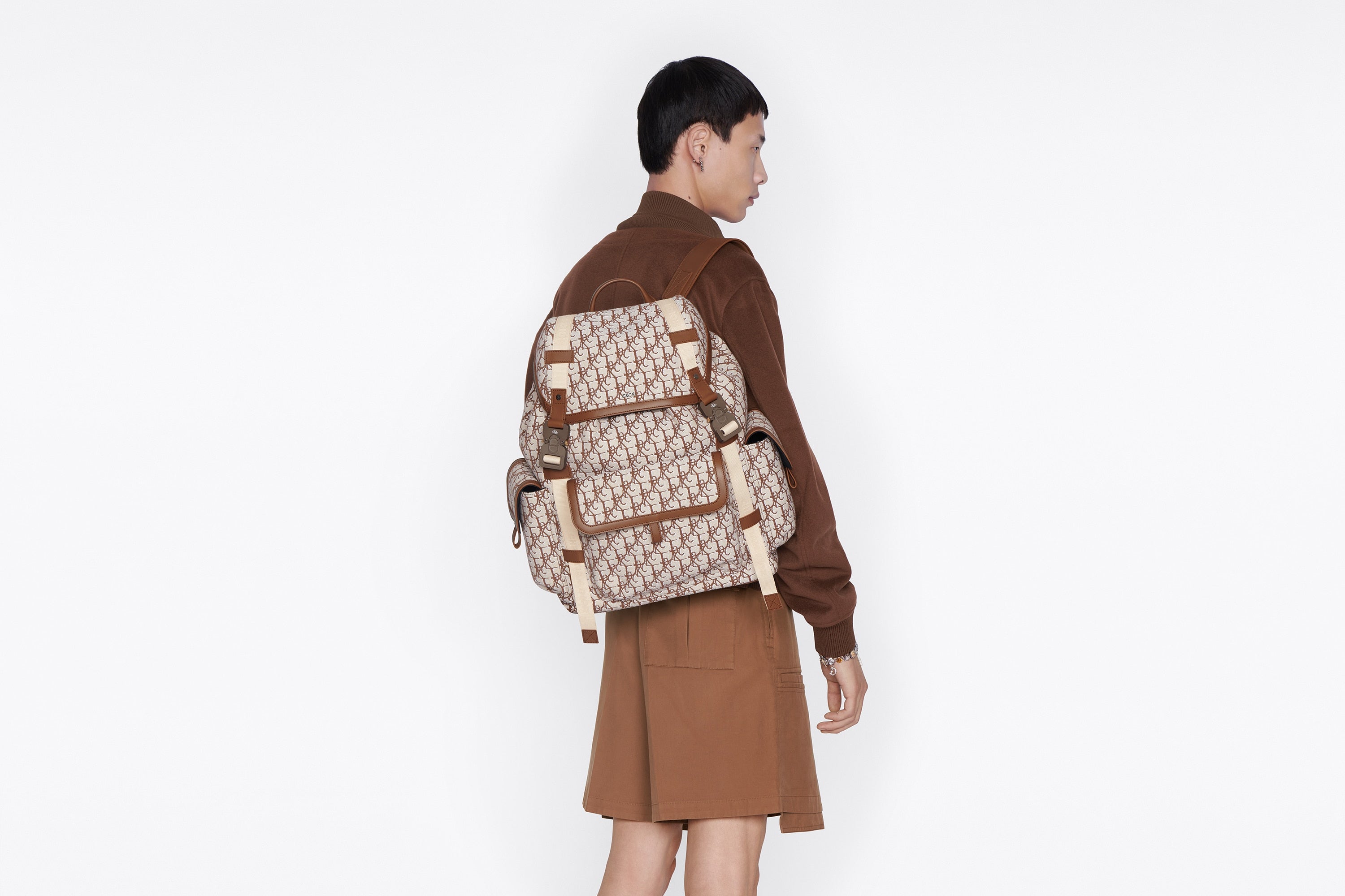 Dior x CACTUS JACK Hit The Road Backpack Coffee Brown