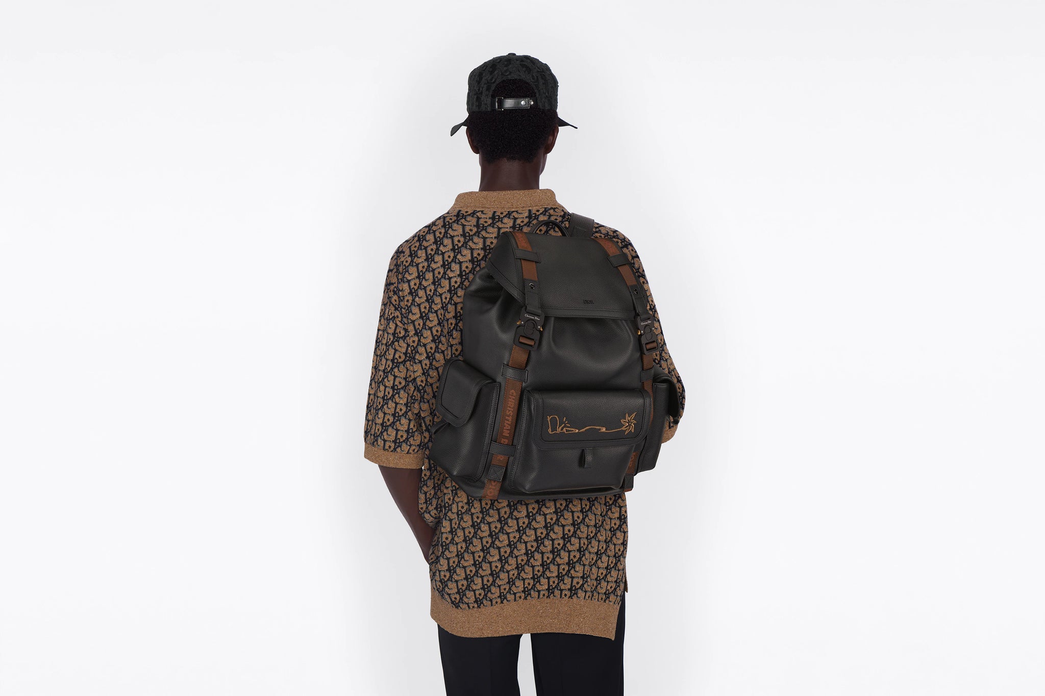 バッグ Dior x CACTUS JACK Hit The Road Backpack Dior x CACTUS JACK Hit The Road Backpack Coffee Brown in Canvas