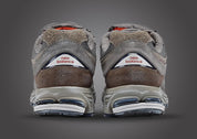New Balance 2002R Grey Brown Pouch