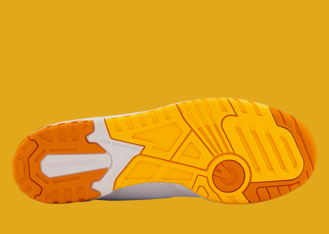 New Balance 550 White Vibrant Orange